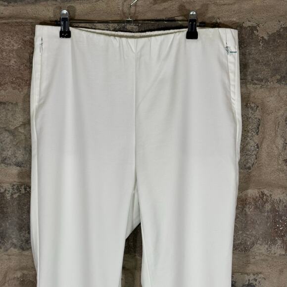 J. Jill Essential Cotton Stretch Pants White Woman's Size 10 - Picture 2 of 13